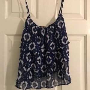 Show Me Your Mumu Tiered Ruffle Tank